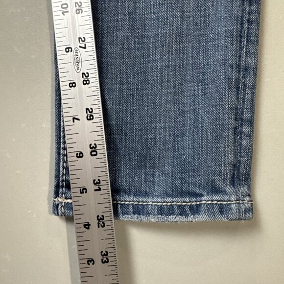Miss Me Jeans Women 28 Blue Skinny Low Rise Stretch Distressed Medium Wash Denim - Picture 12 of 14